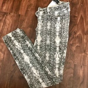 Snake Print Skinny Jeans by GUESS